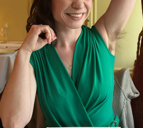 If we go out for a fancy dinner I’m proudly wearing my natural pits out by nerdylittleplaything