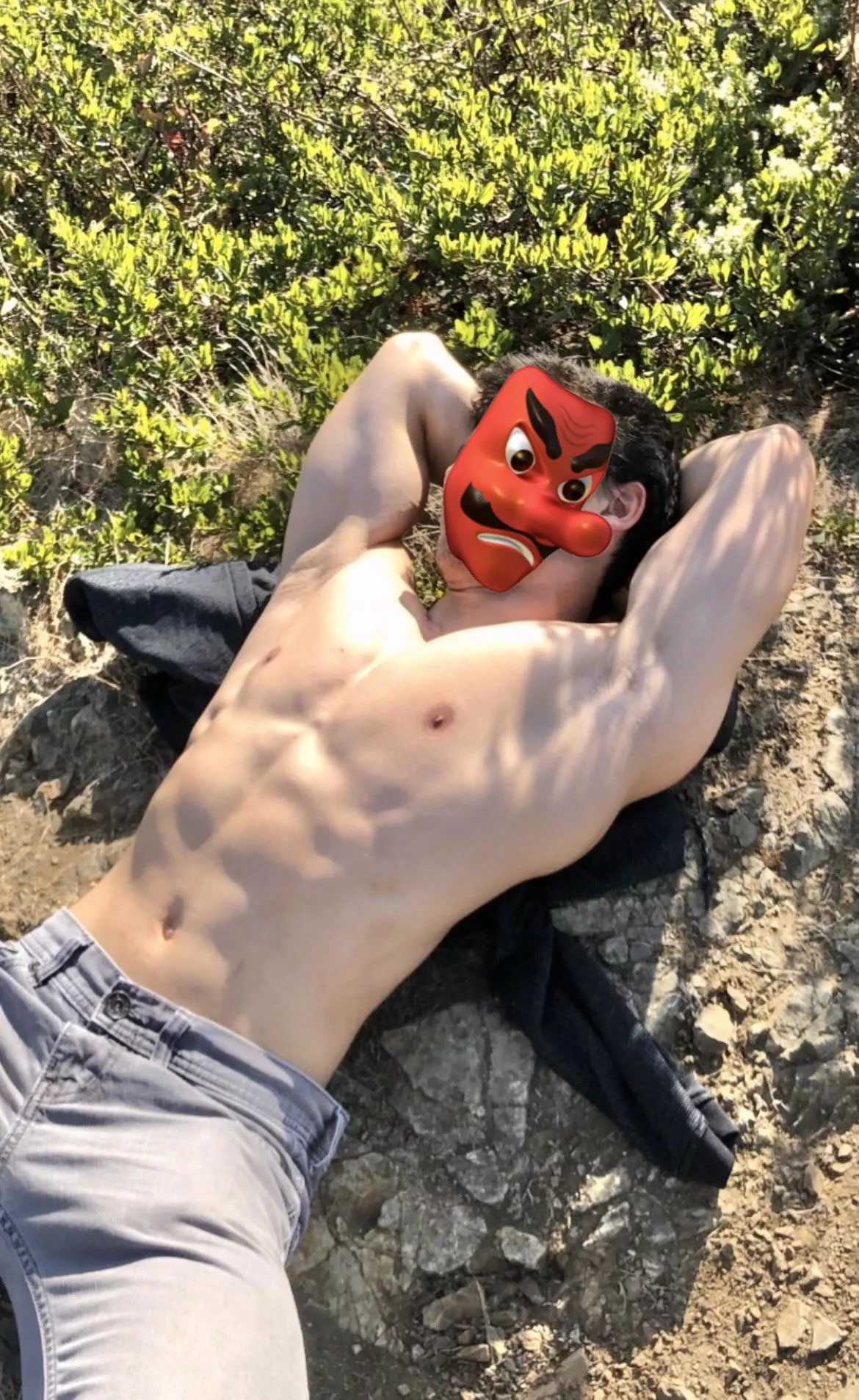 Laying out at a hiking trail, hopefully I will find some cuties out here 🥰🥰 posted by TheeGuyDerek