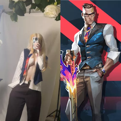 my lewd chamber cosplay (valorant) by bbybunnygirl