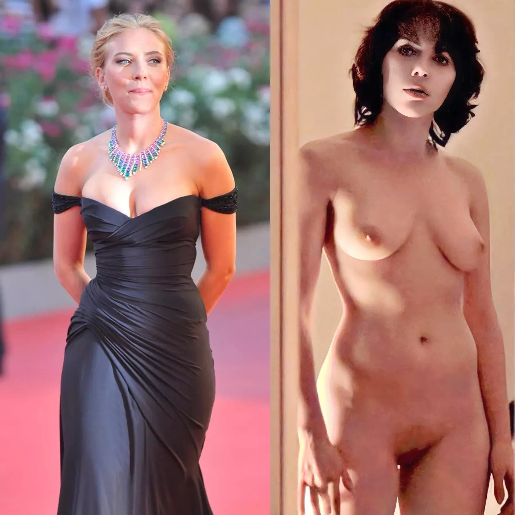 Scarlett Johansson Under the Skin premiere vs film posted by Early_Main918
