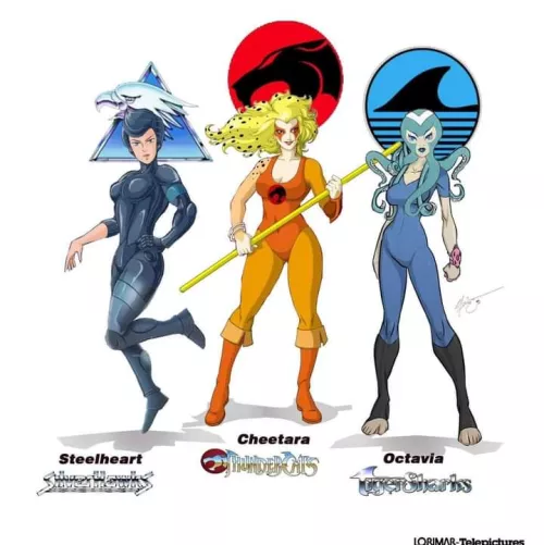 Steelheart, Cheetara and Octavia - Golden Age Waifus by FidoMix_Felicia