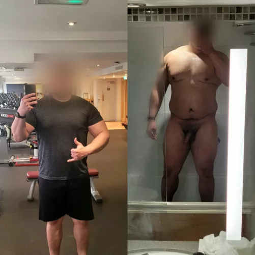 Workout and a shower before heading out to explore. [37] by bigdaddyforyou86