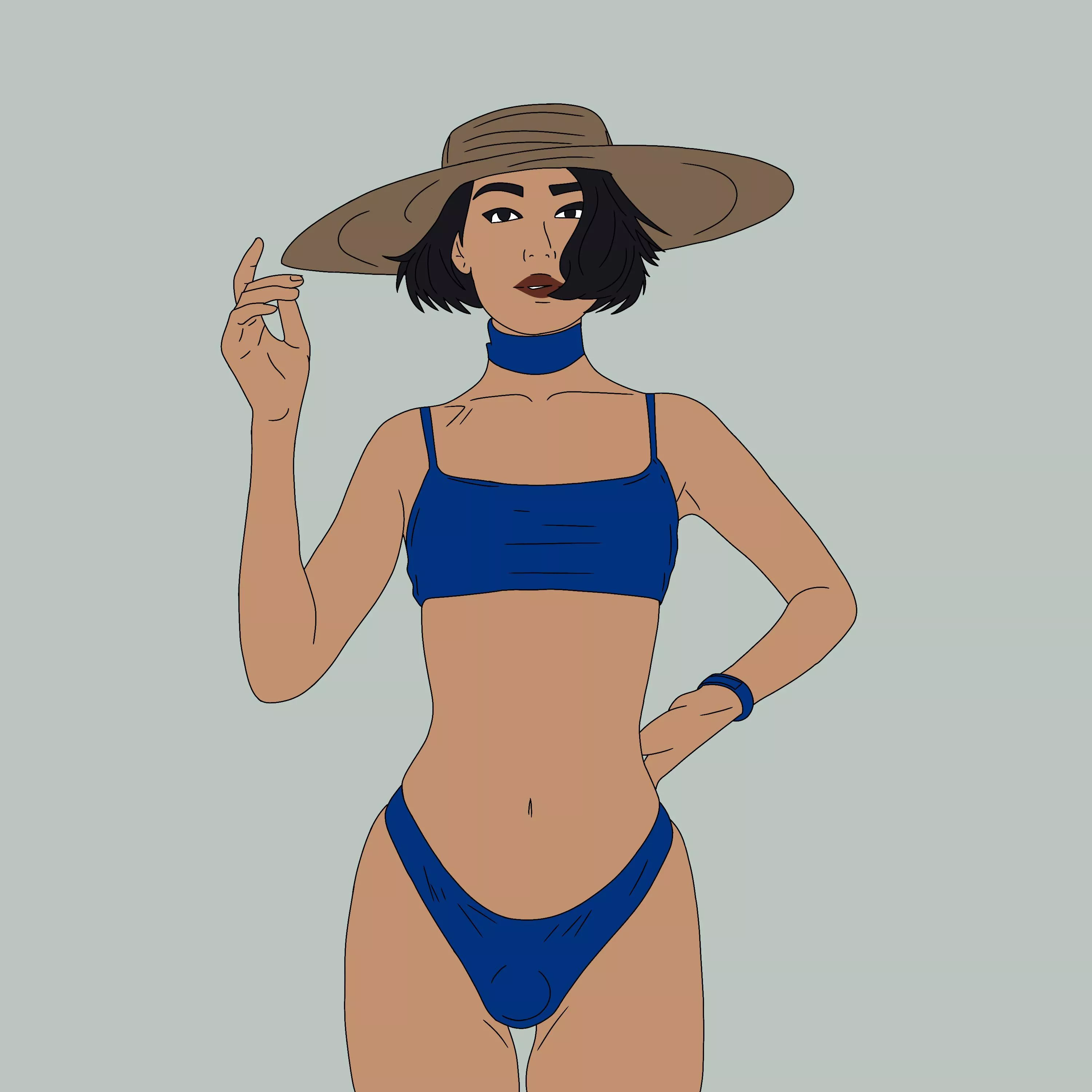 A little artwork of a femboy I did posted by MyInnerSissySlut