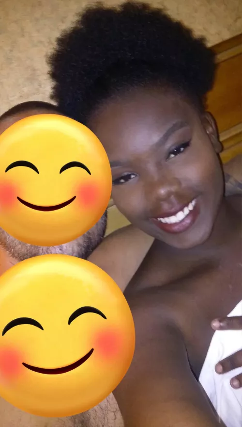 A little different from my typical posts. 18 year old me in bed with a 40 year old white Daddy who just used my holes. 🙈 by EbonyAshley1