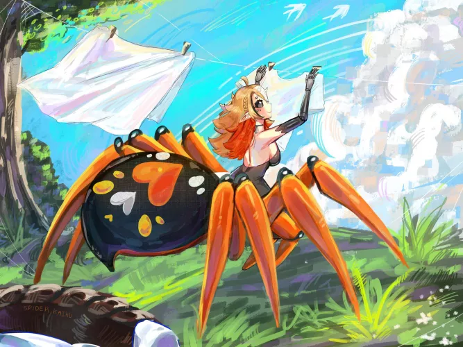 Beautiful summer day with your spider wife by Capt_Levi831