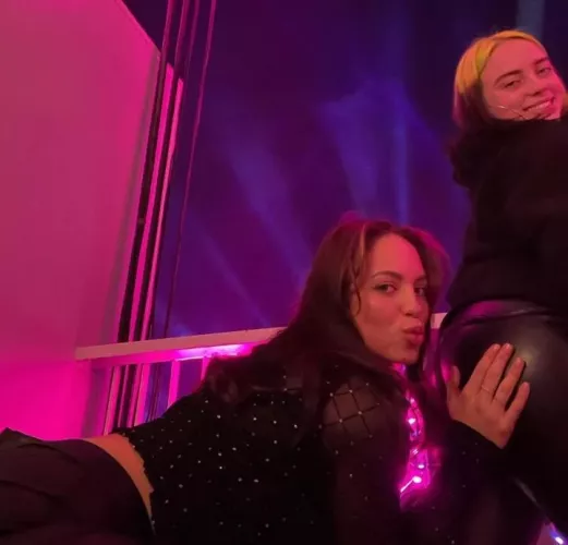 Billie eilish with friend by cocknballs77