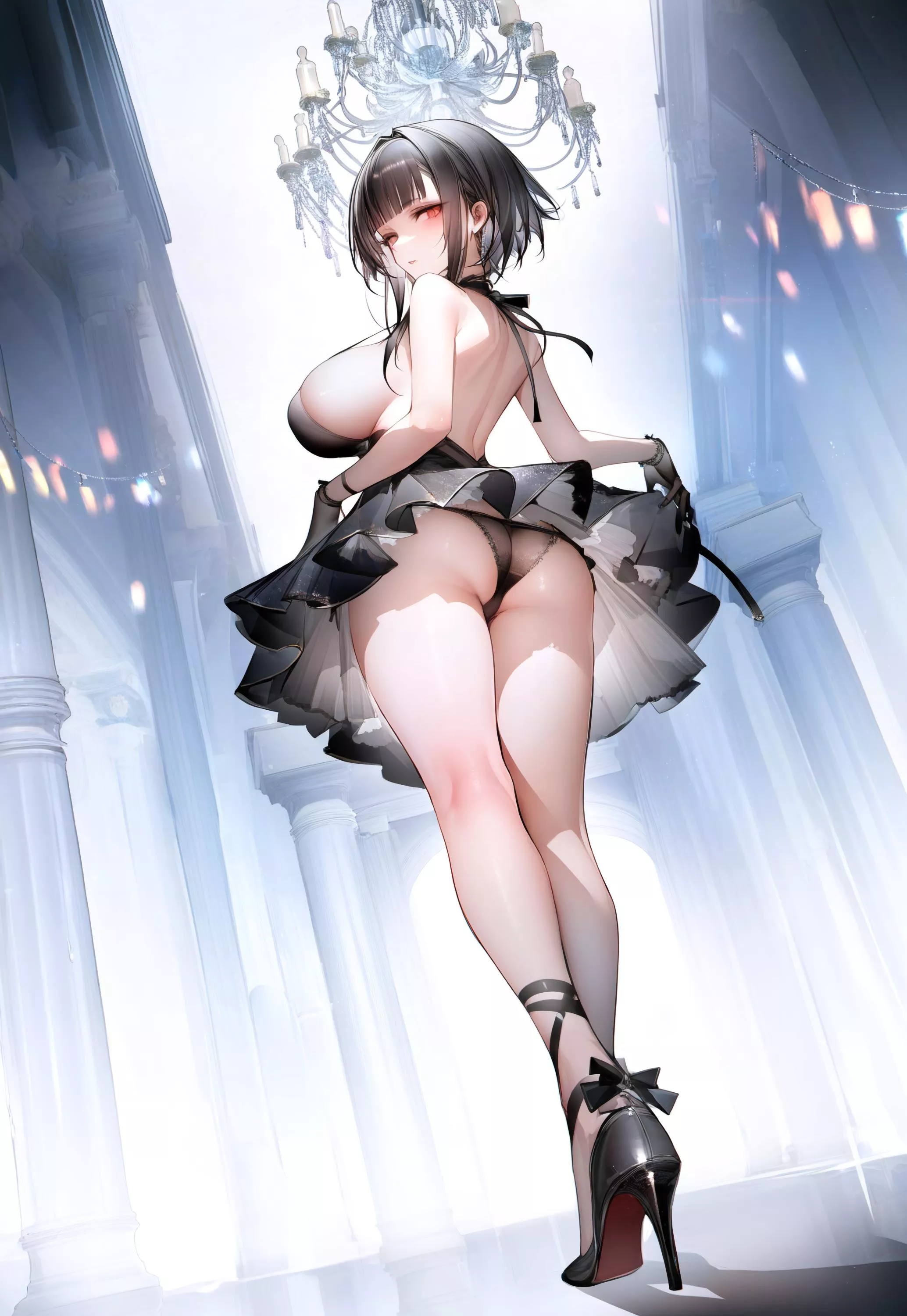 Black Dress Upskirt  posted by CheetahSperm18