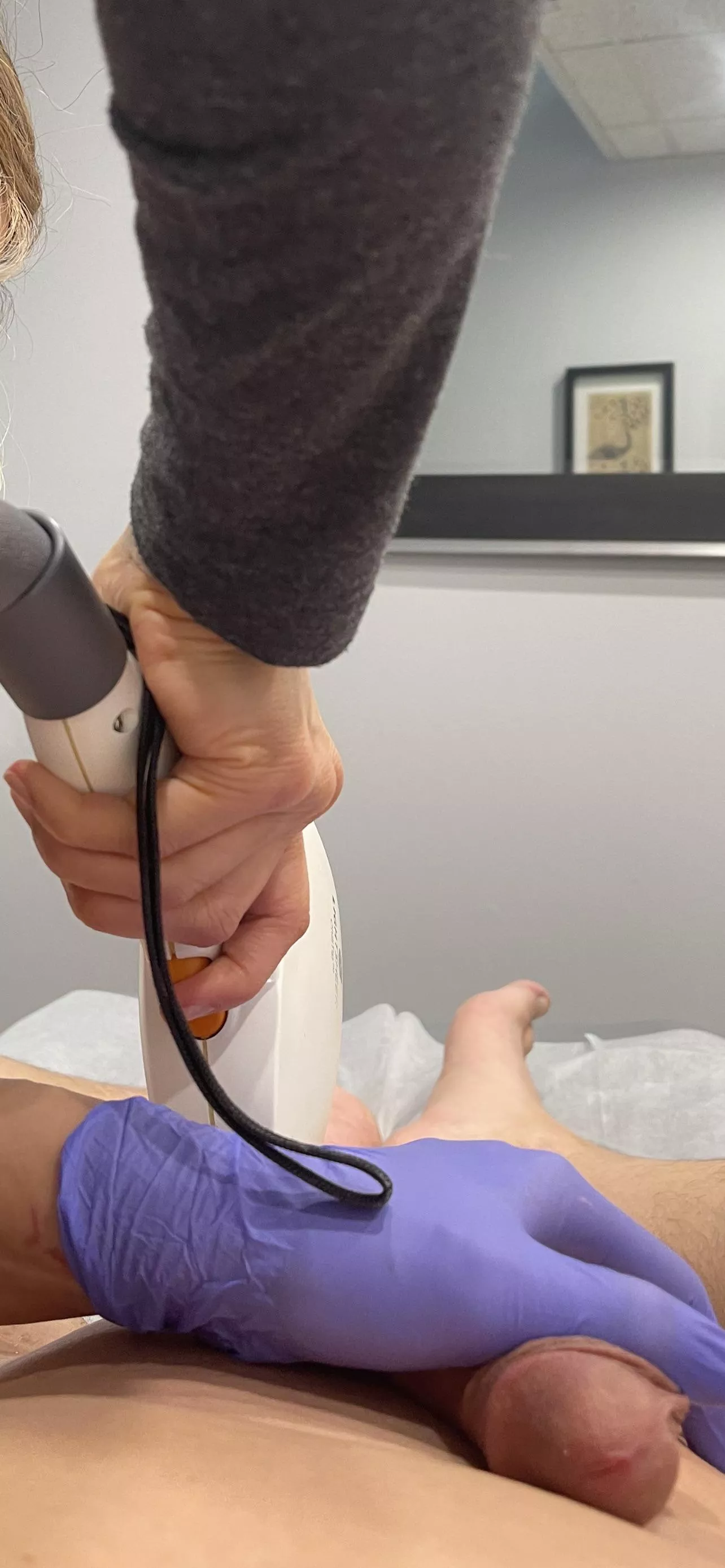 Getting lasered posted by NudeAndLovingIt