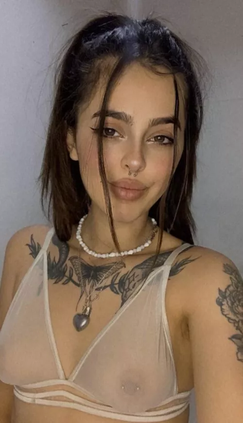 I know you can see how soft they are through the bra.. Would you suck them to make them hard? by ijw5621