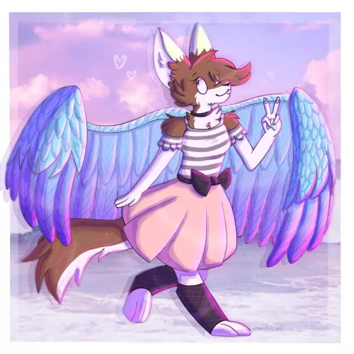 I think I found the first time I drew Snow in that outfit by Snowwingedwolf