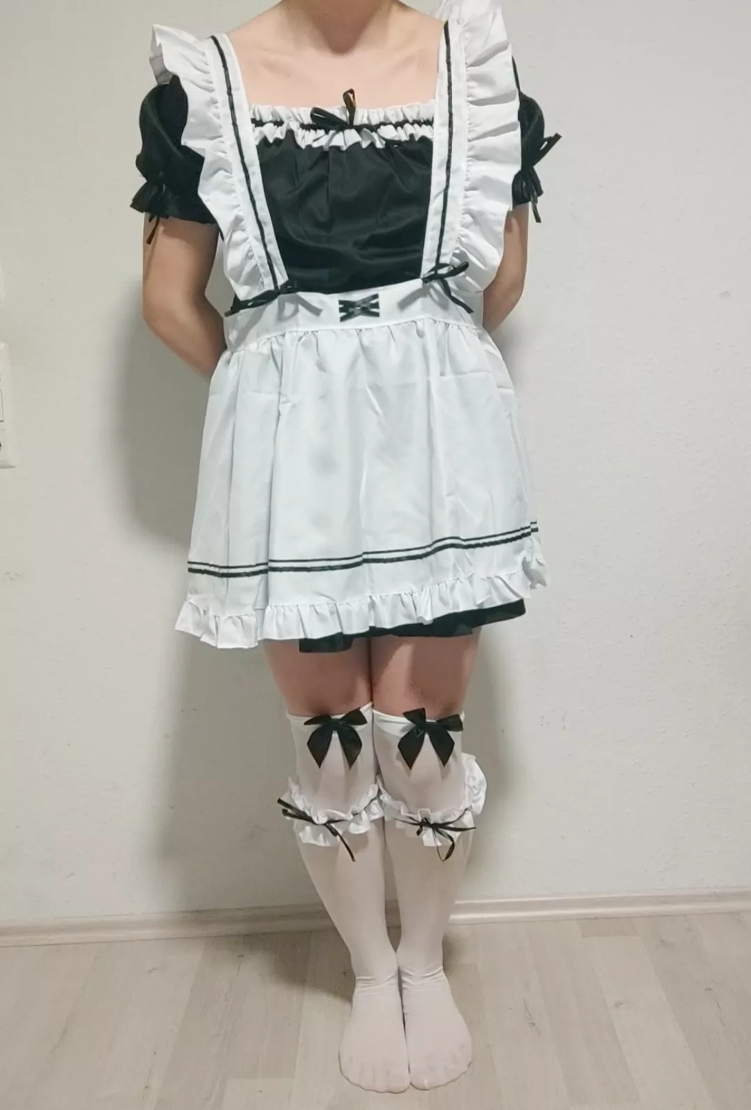 My first maid dress, what do you think?   posted by Some_Femboy_idk