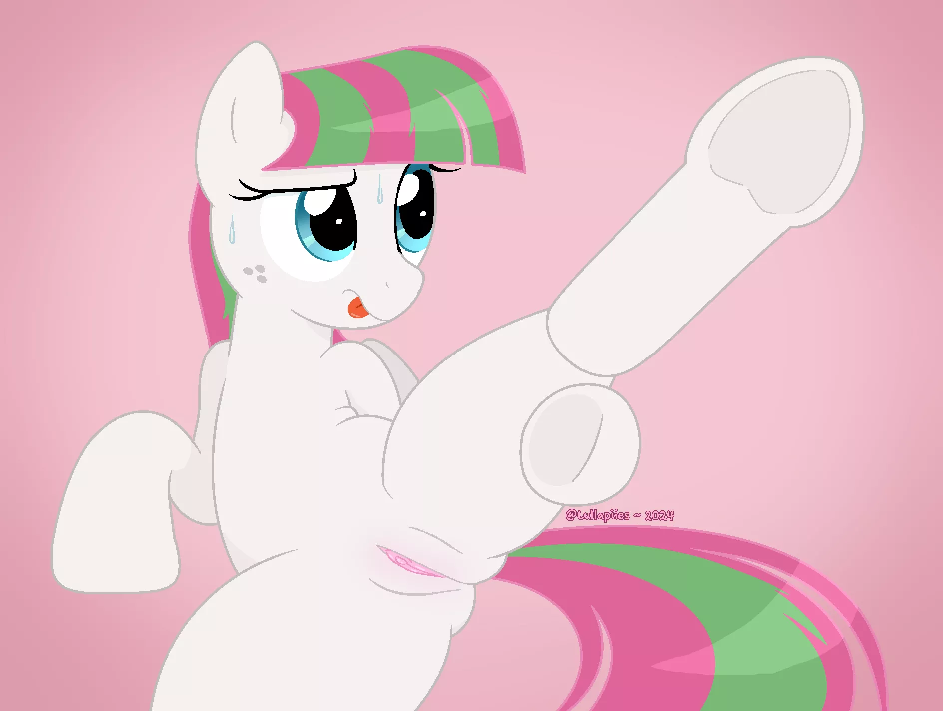 Nice Stretch, Blossomforth! (art by me) posted by Lullapiies