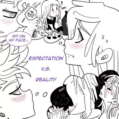 [Original][Our Little Universe] Ahhhh the wonderful world of language barriers! lol Dontcha just LOVE those?!?!?! ðŸ¤£ But anyway, this is just a cute, fun little drawing based off of some spicy comic pages I made the other day for these two ladies ðŸ”¥ð by OneLayerGirl