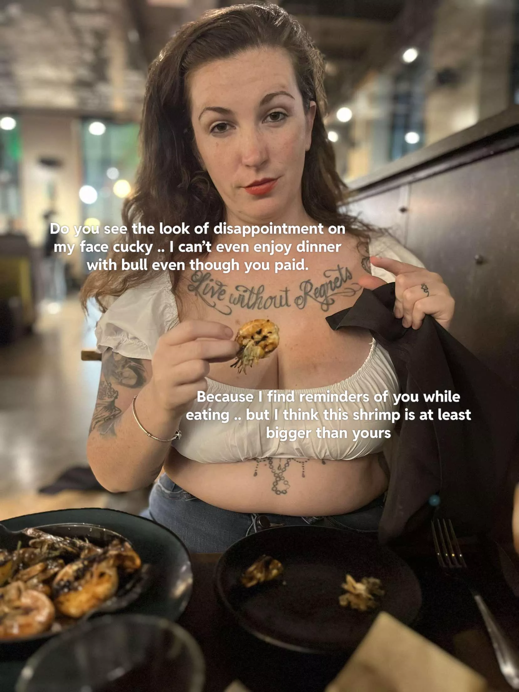 Somehow you even manage to ruin dinner cucky  posted by mistressbrazda