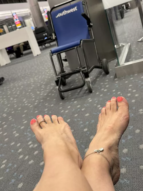 Waiting for my plane, please rub my feet by Mr_MrsWetandWild