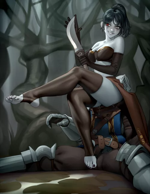 Which Dark Souls boss is this again? (Kairunoburogu) by Sparklesaurus96