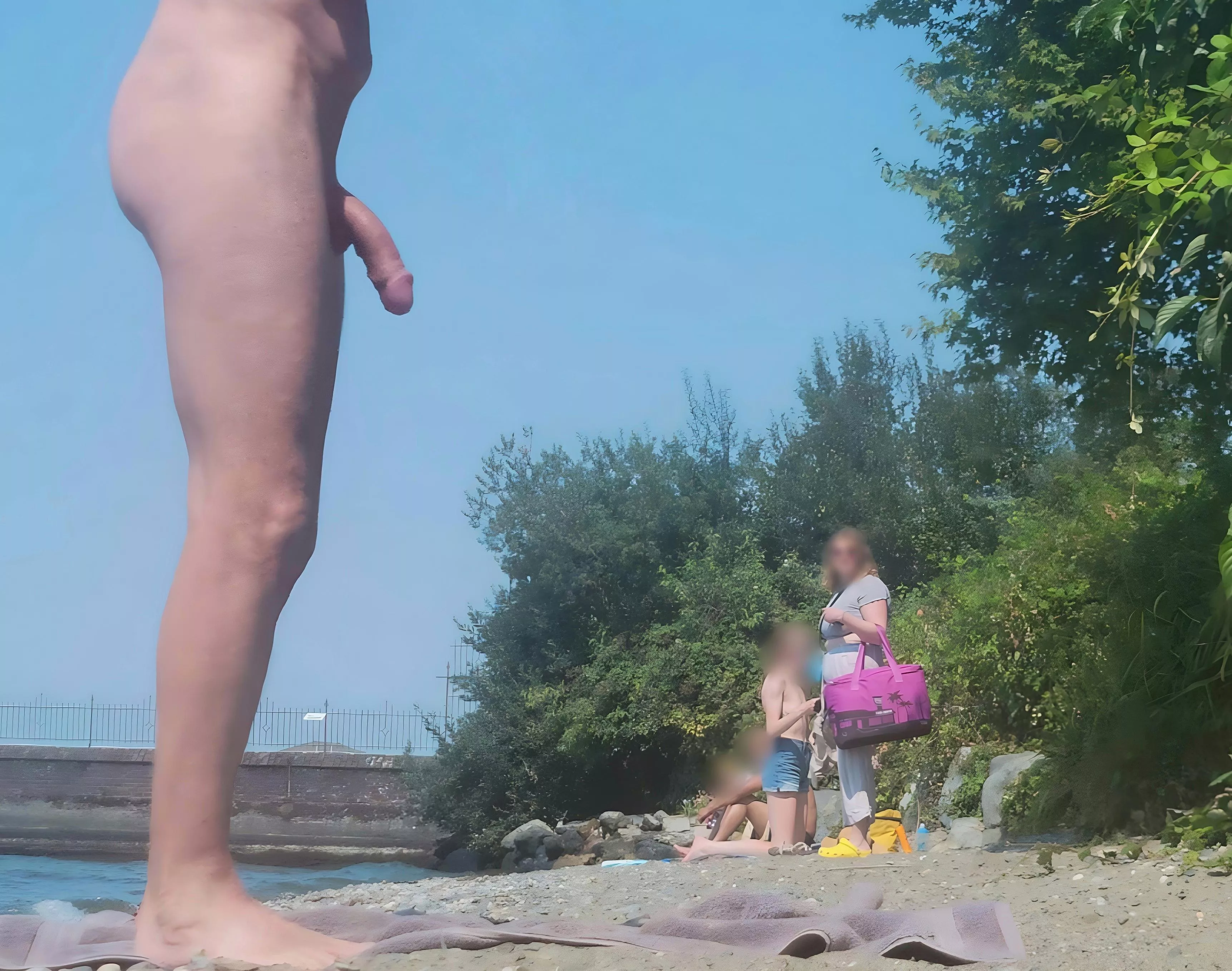 I think she noticed?? beach cfnm posted by Inevitable-Night-611