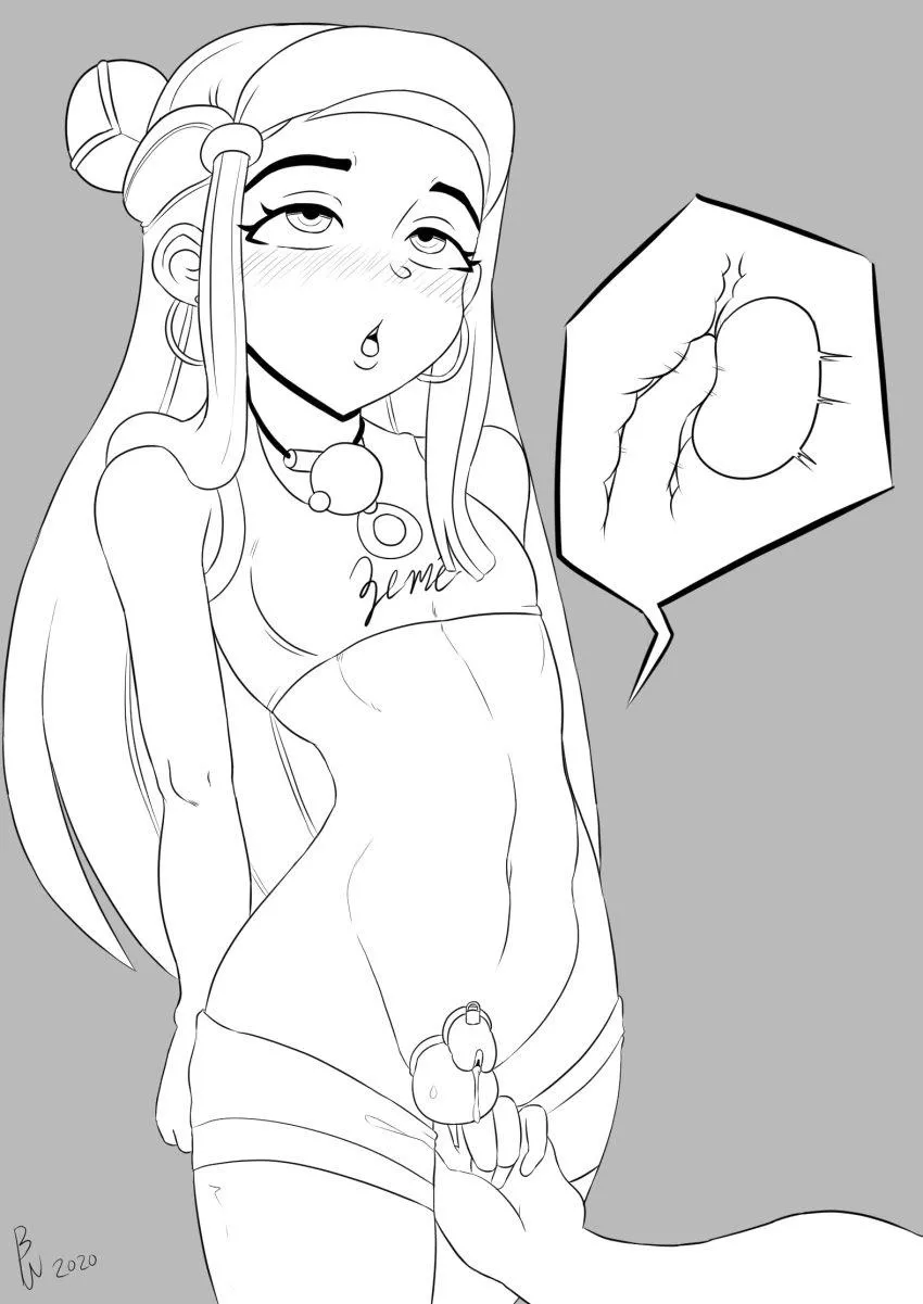 My little bitch button has gotten so sensitive from being locked up for so long~ posted by Funbunbum