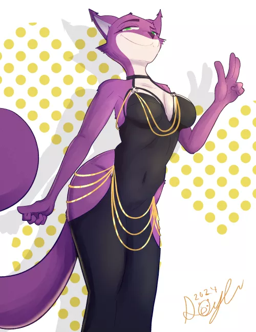 Najima doing the dress challenge (Art by me) by shade105