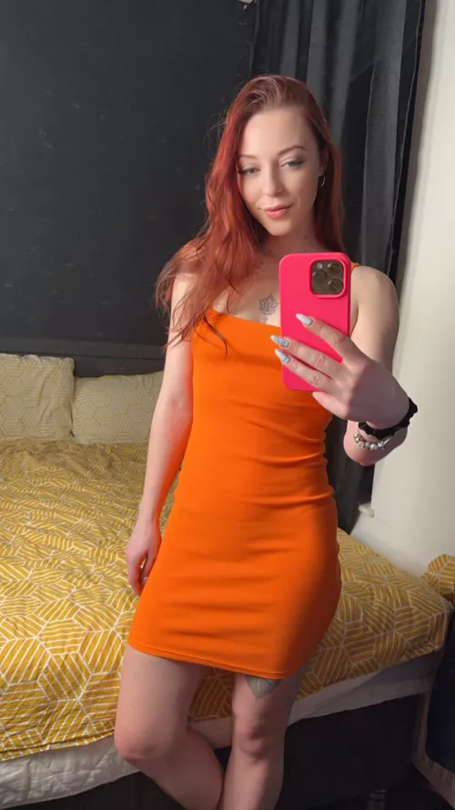 What's your honest opinion about this orange dress? by Altononly