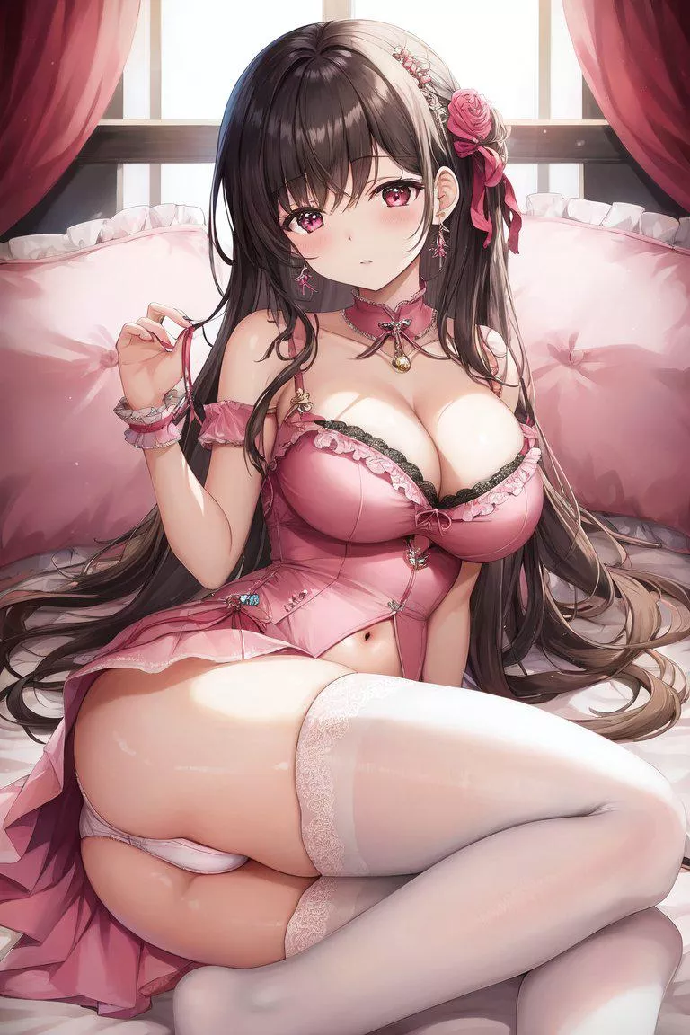 White Thigh-Highs & Pink  posted by CheetahSperm18