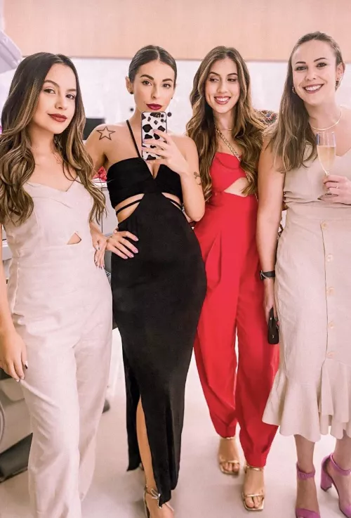 A group of friends getting ready by pinkys_dream1