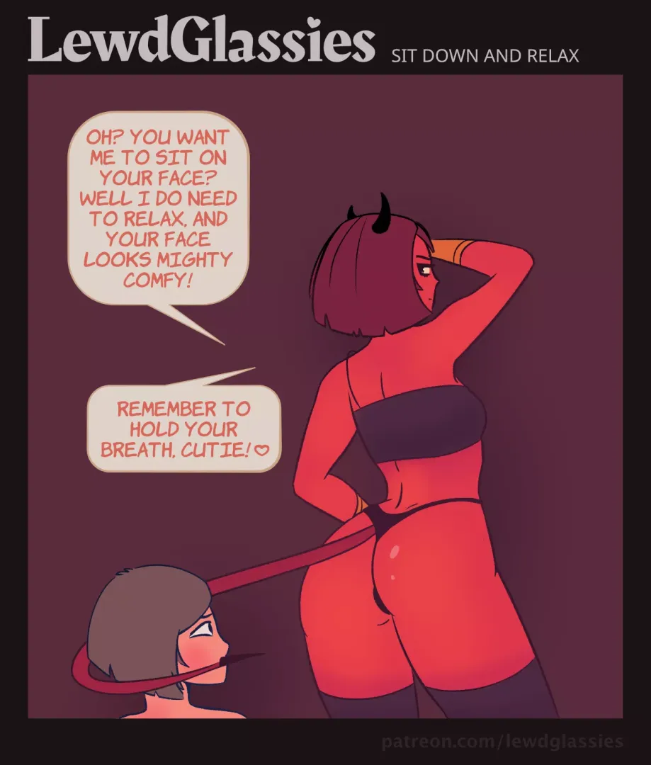 Amber finds a comfy seat [OC] by LewdGlassies
