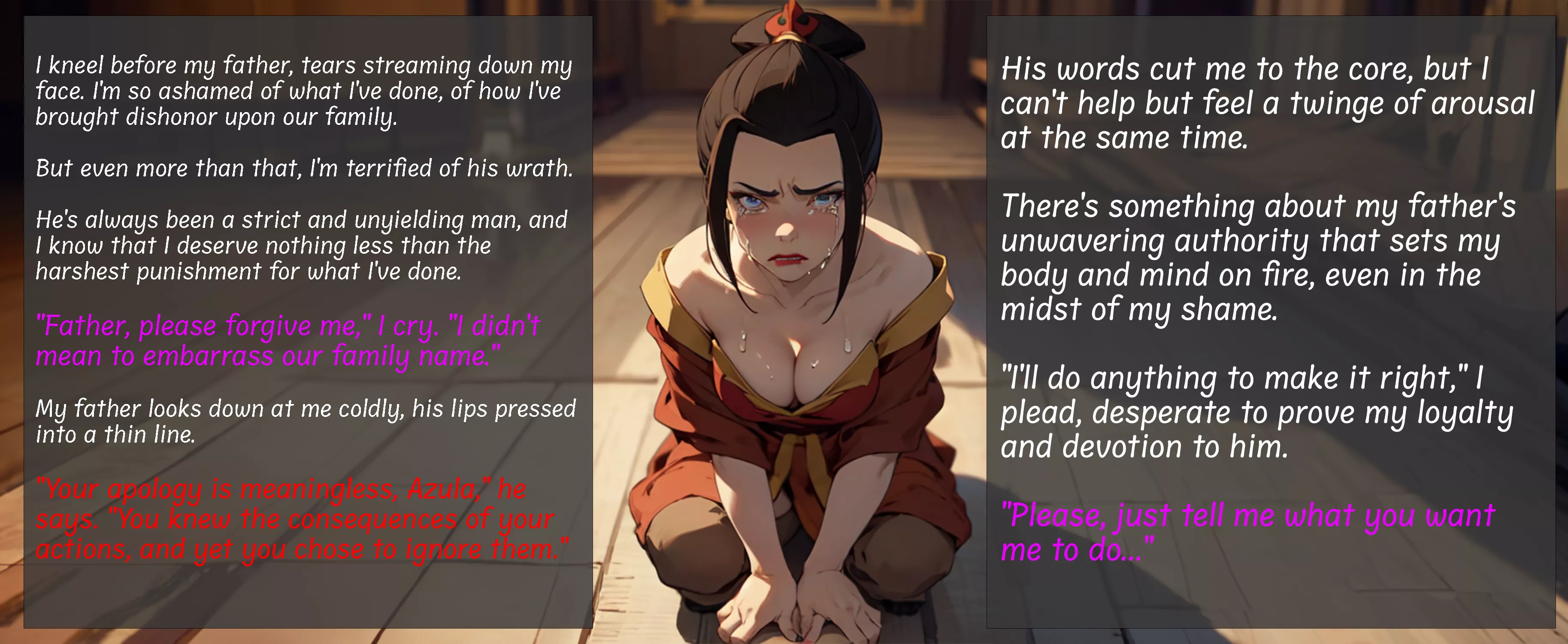 Azula Begs for Mercy [Incest] [Inner Thoughts] [Rule34] [Avatar] [18+] posted by hollyhaven