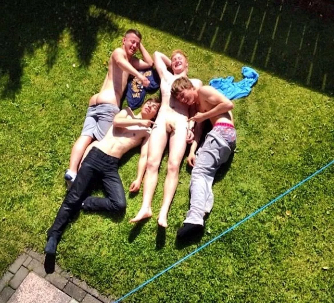 Bros on the lawn posted by Living-Brain-2975