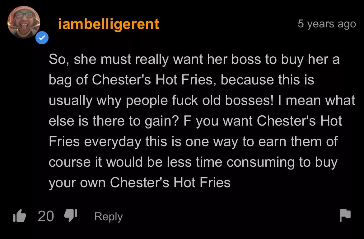 chester’s hot fries? posted by Th3M1lkManYT