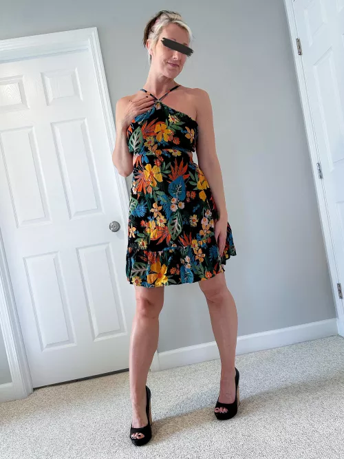 Dressed up for you. What’s our plans. by KurvyBlondeWife1