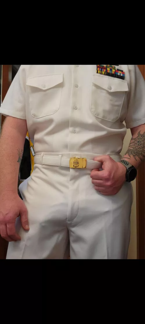 Easy to see in uniform.  by guesswhathappens