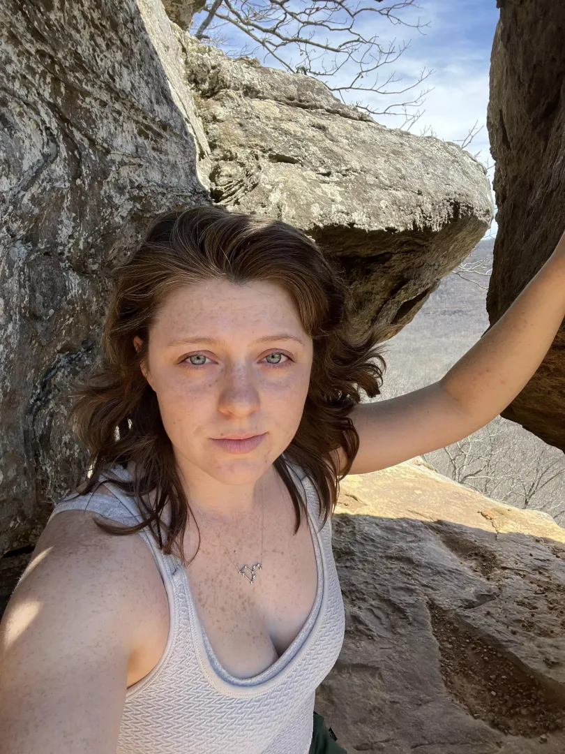 Figured yall would like my freckles on top of this cliff by creepyt0es