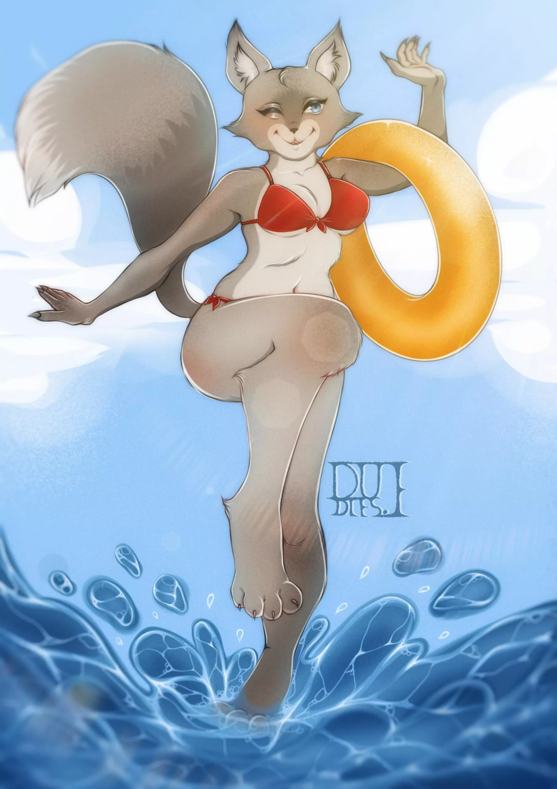 Good and fresh days ~ art by me posted by DudlesFurr