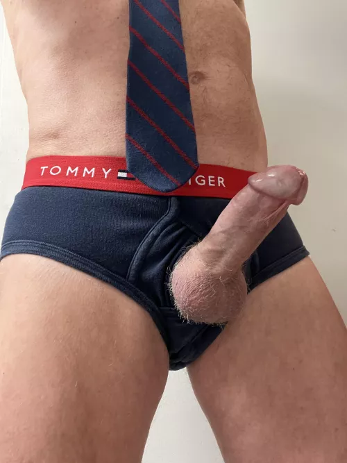 Happy Friday guys! Do you think my tie and brief combination go with my Daddycock? by jankevin69