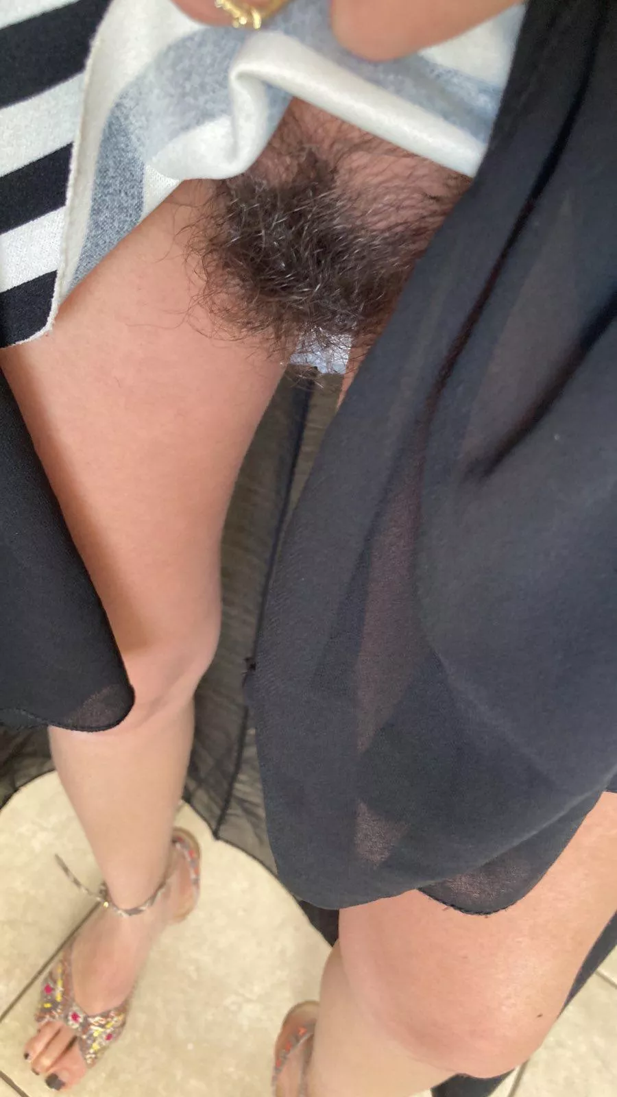 I hardly ever wear panties  posted by lickedyslit