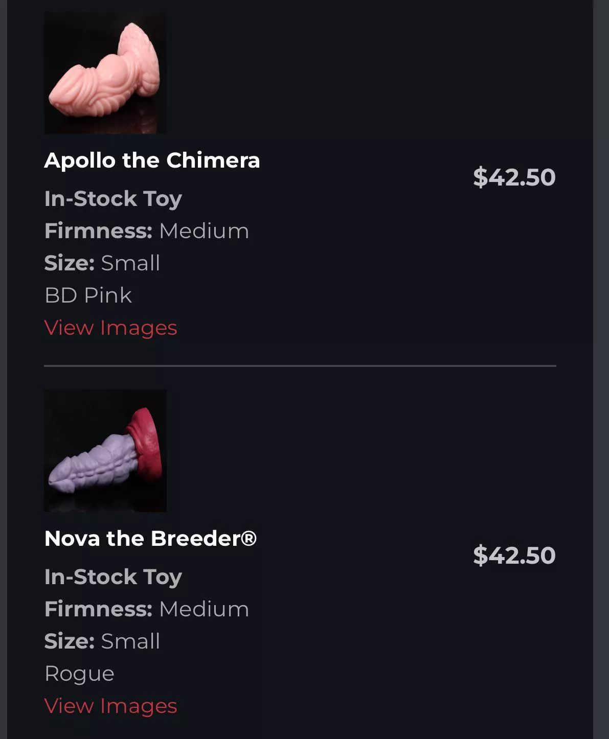 I just ordered these from BD posted by notaperfectdate