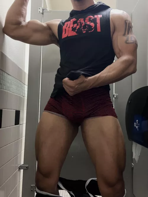 Red underwear Is for having fun. by AdonisFit69