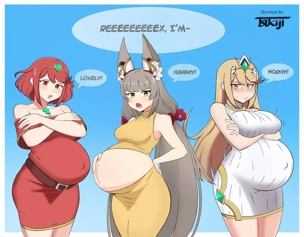 Rex's 3 Needy Wives (@TsukijiTums) posted by HeavyLancerthe8th