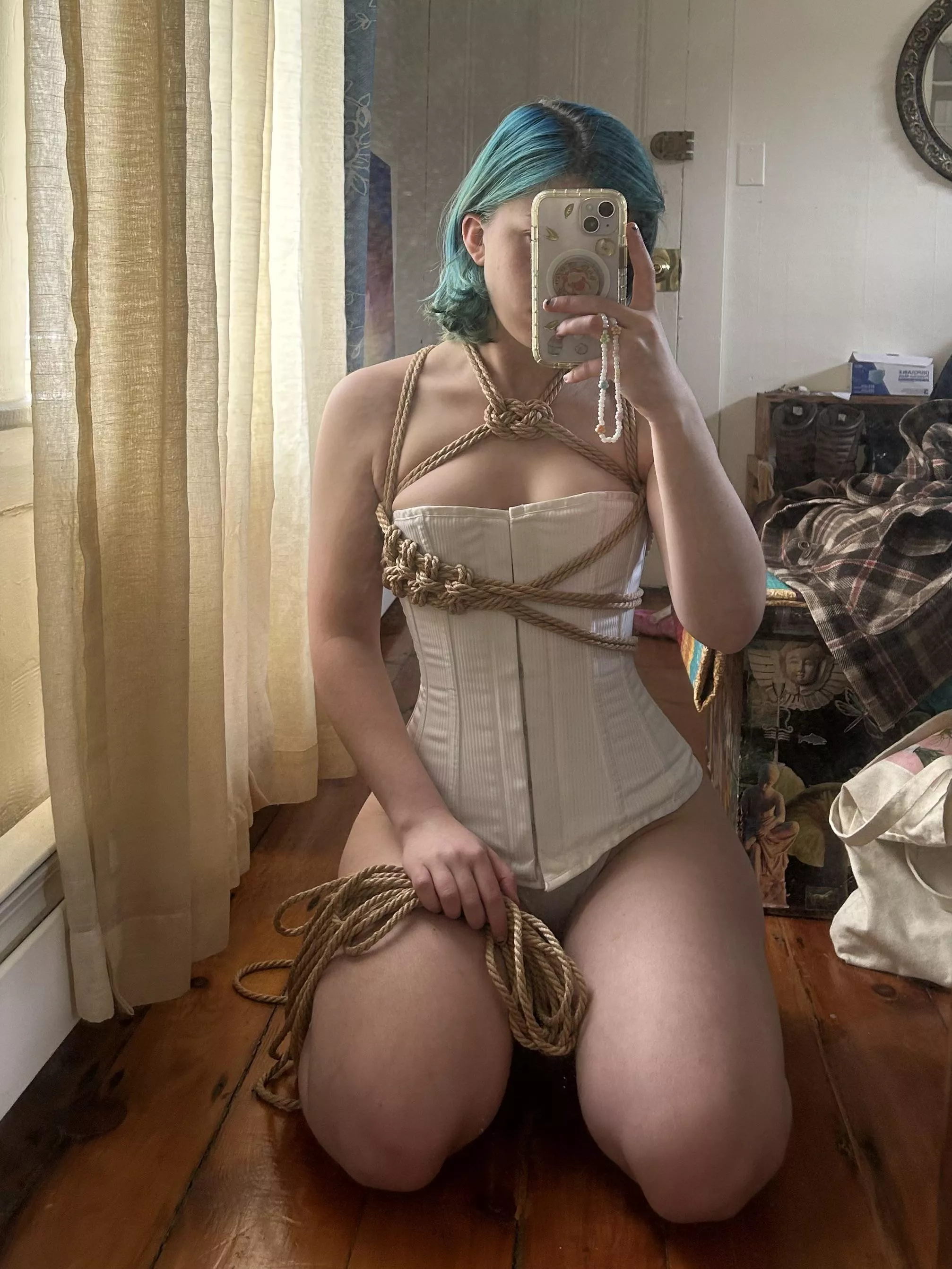 rope compliments a corset so well imo posted by asmrmappie