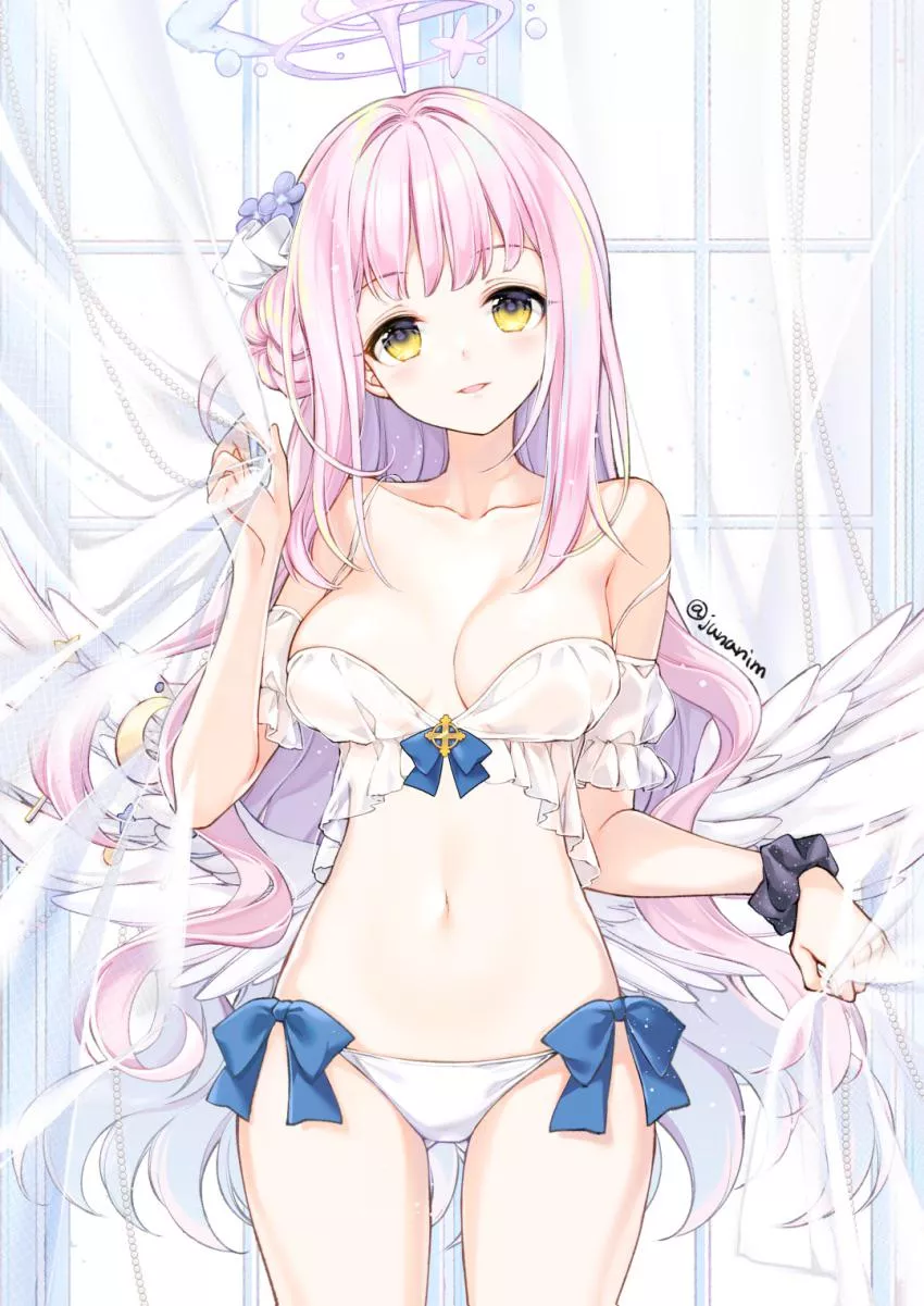 Sexy and cute angel waifu posted by reversedturnover