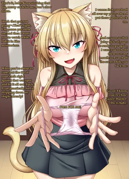 She has a special request for you. [Cum fetish] [Masturbation] [Encouragement] [Cum on panties] by Maniac523