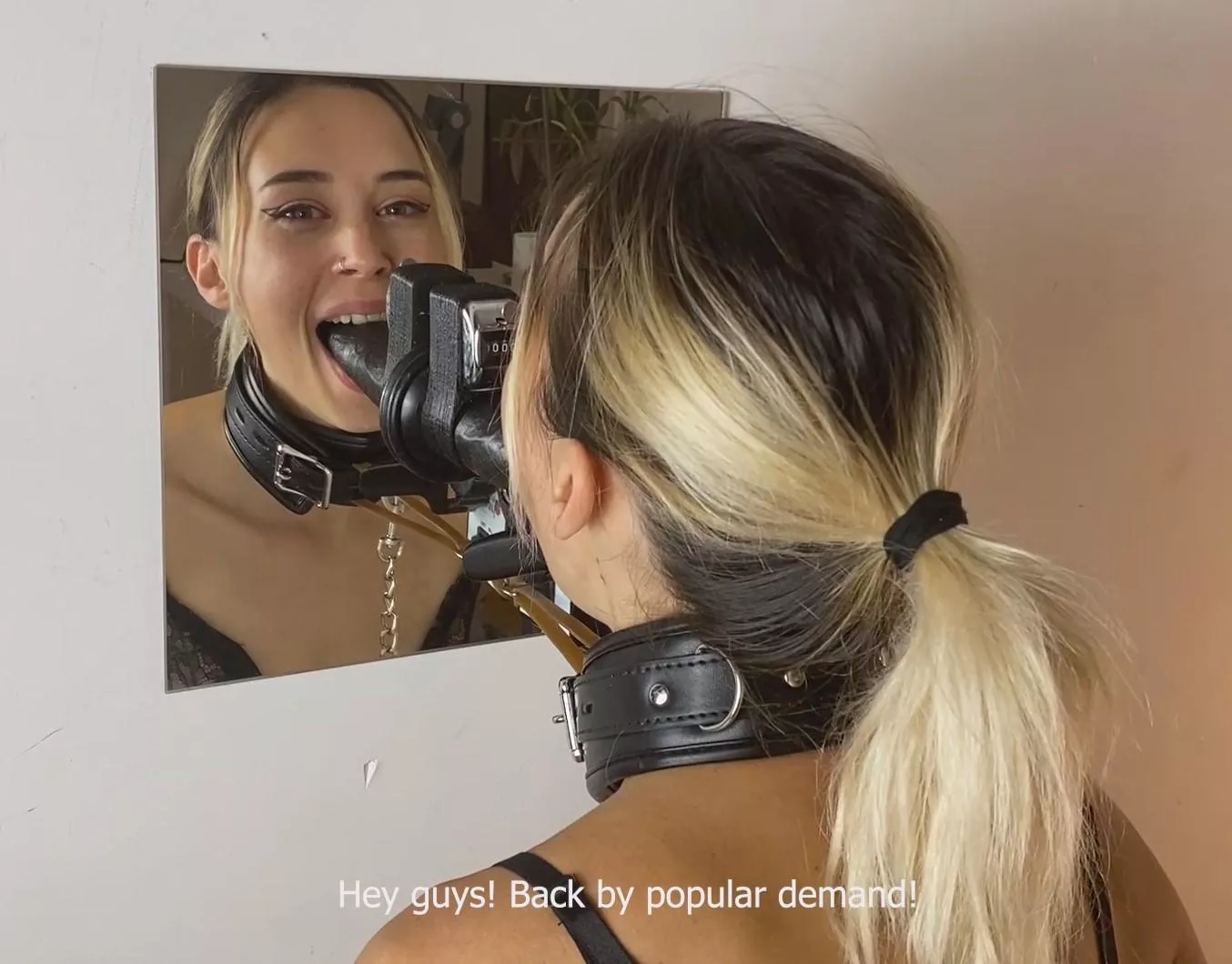 Smiling through my throat training session posted by Ana-Katana