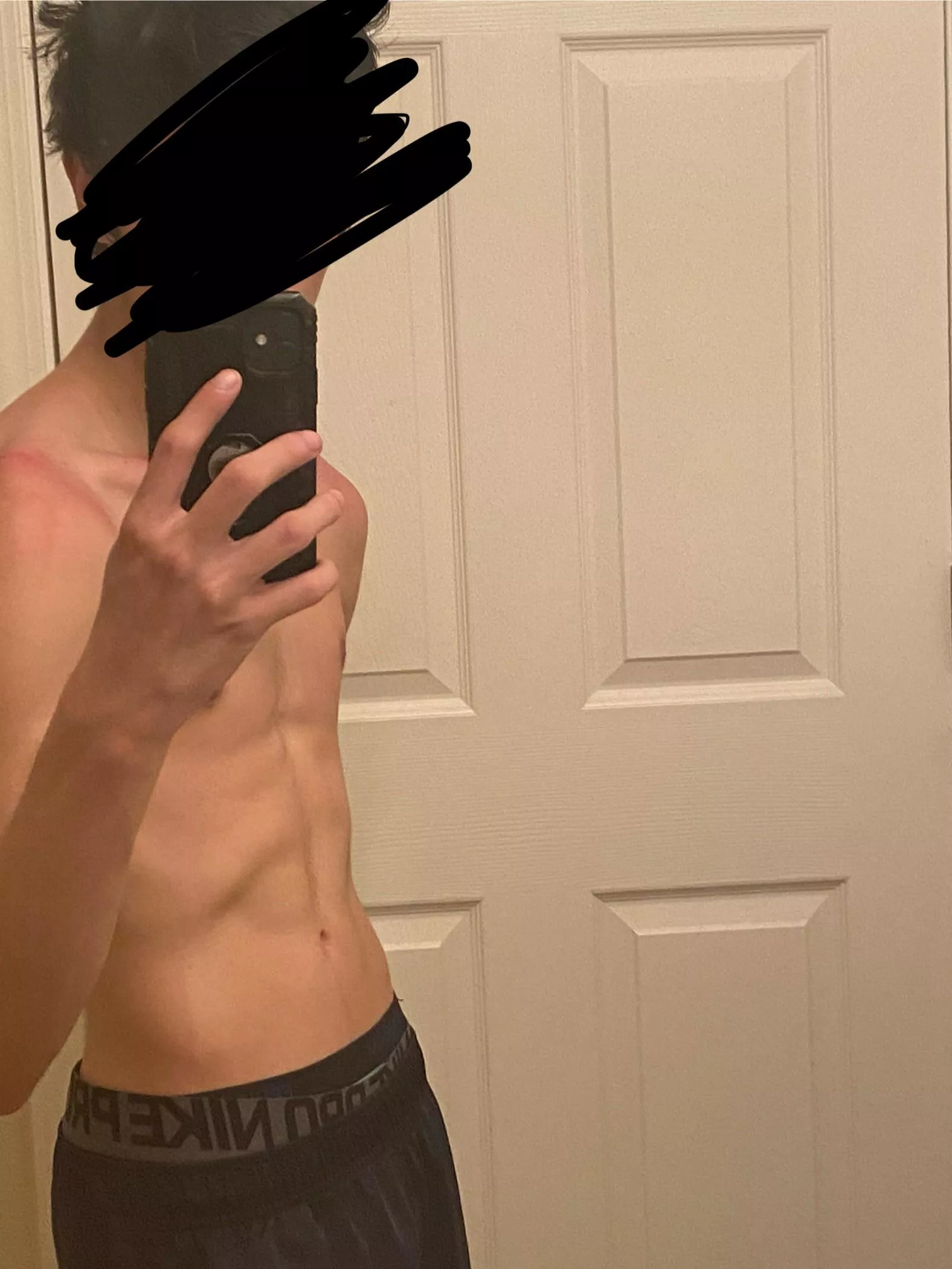 Still shy but I’m working out more what do y’all think? posted by NightmanD69