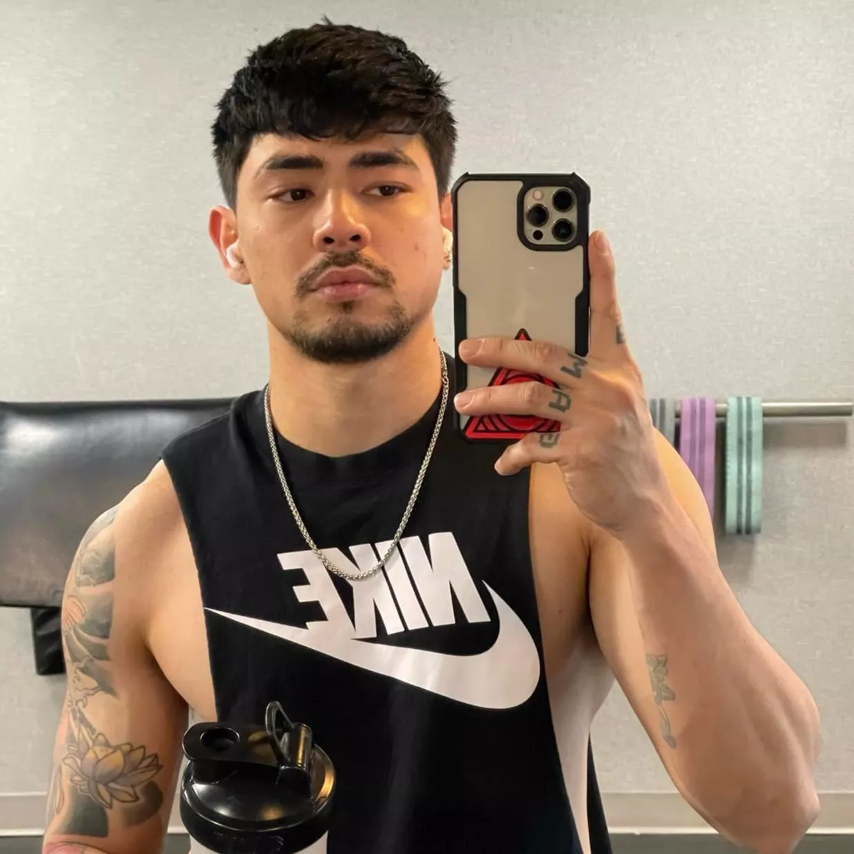 That mandatory selfie when you just finished working out and still pumped... posted by king_leo_ace88