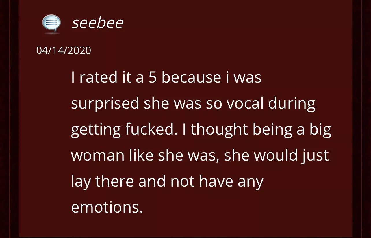 Too emotional.  posted by unusualyardbird