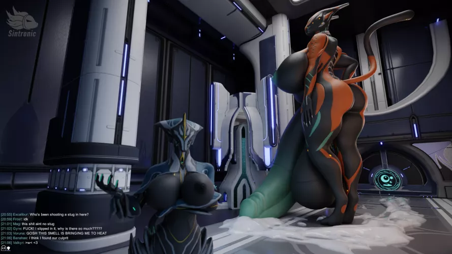 [Valkyr and Banshee] Valkitty spunk causing issues (SintronicNSFW) by send-oofs