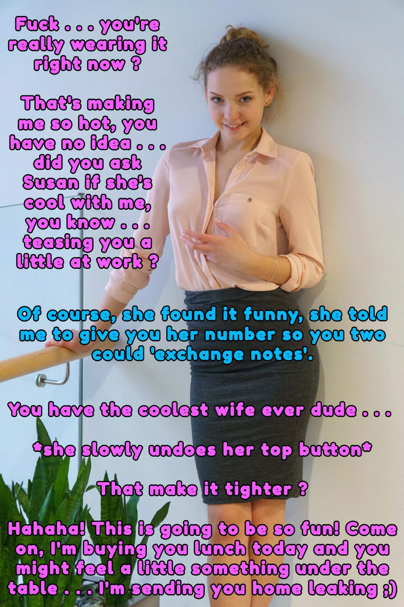 Wife And Work Wife Don't Mind Sharing. posted by TwistedCaptions