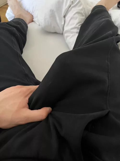 he wakes up before the rest of my body does by fruityotter317