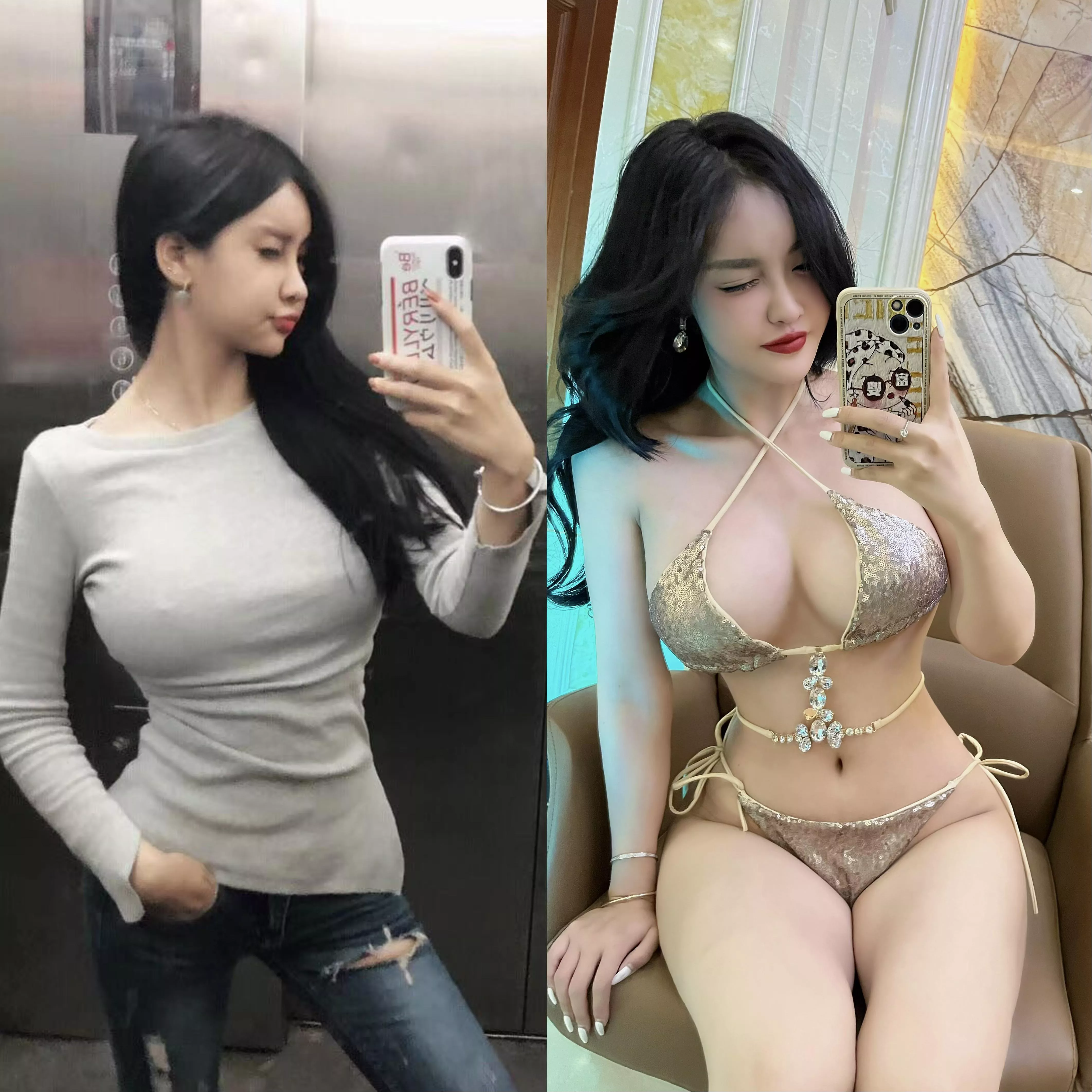 I really wanna thank bimbo mentality for my transformation not only from a normal Asian school girl to a thick bombshell but also from shy and introverted to pride and confident posted by victoria_the_bimbo